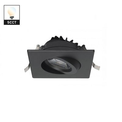 Square Gimbal 4 LED Recessed Eyeball Lights Residential For Bedroom
