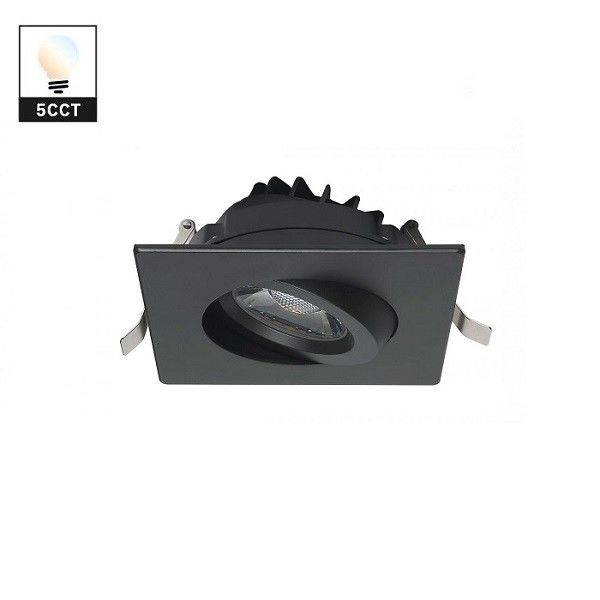 Square Gimbal 4 LED Recessed Eyeball Lights Residential For Bedroom