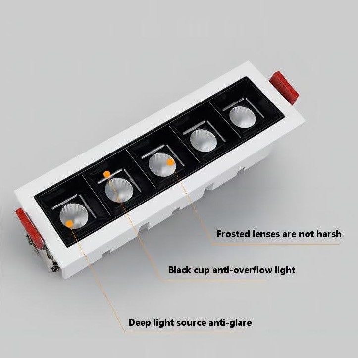 10w Indoor Linear Cob Light  , AC12V 3000K Recessed Double Spotlight